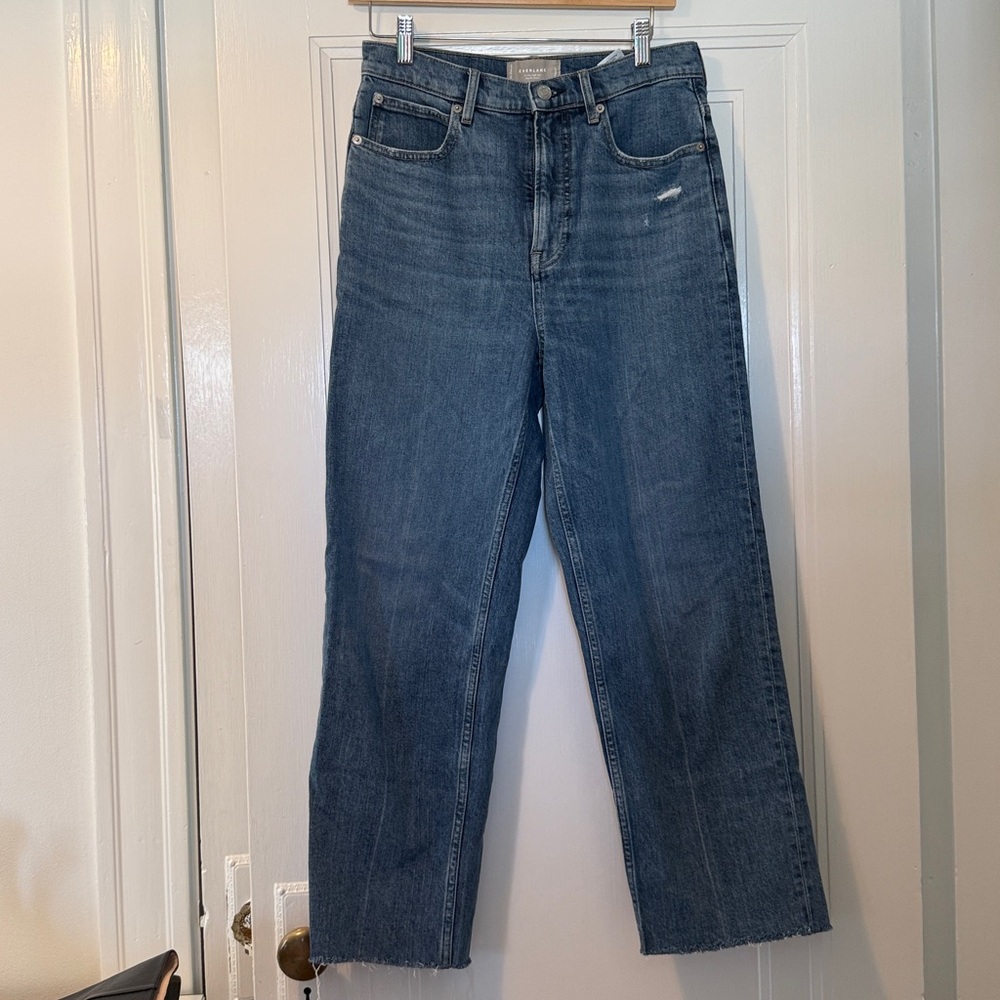Everlane The Way High Jean size 28, Frayed Hem